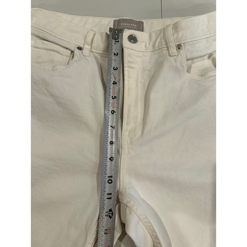 Everlane The High Rise Skinny Jean White Cream Women's Size 31 Regular - Picture 4 of 7
